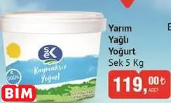 SEK YARIM YAĞLI YOĞURT